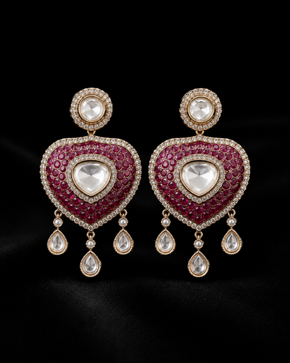 Kundan Polki Pendant Long Necklace