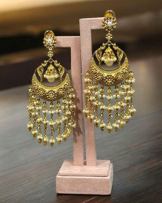 Long Golden Earrings