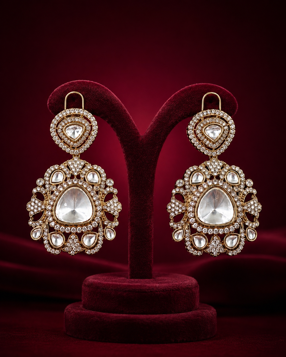Victorian Polki Kundan Earrings