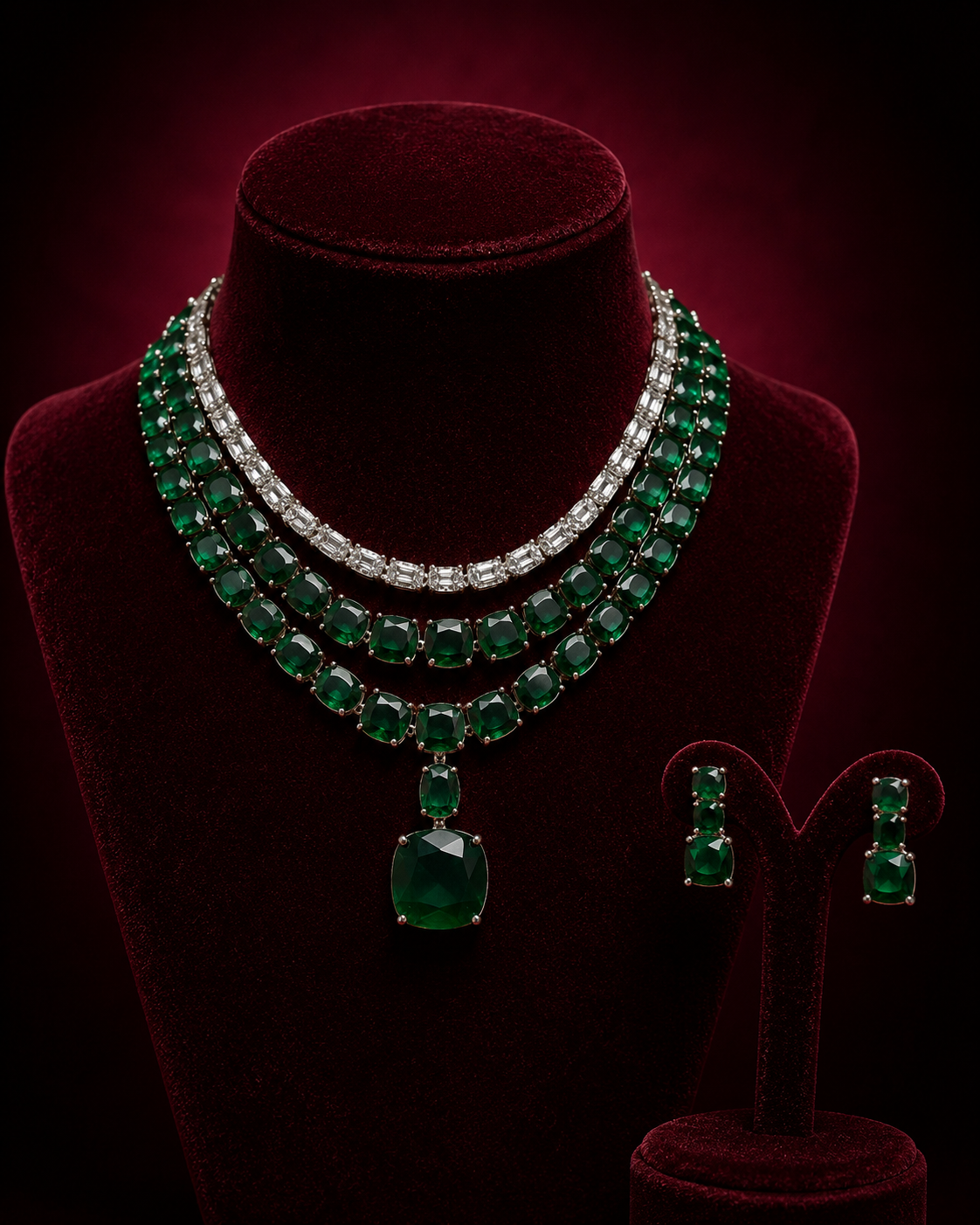 Classy Layered Diamond Necklace