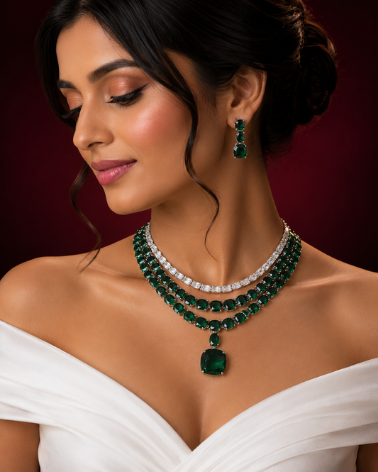Classy Layered Diamond Necklace