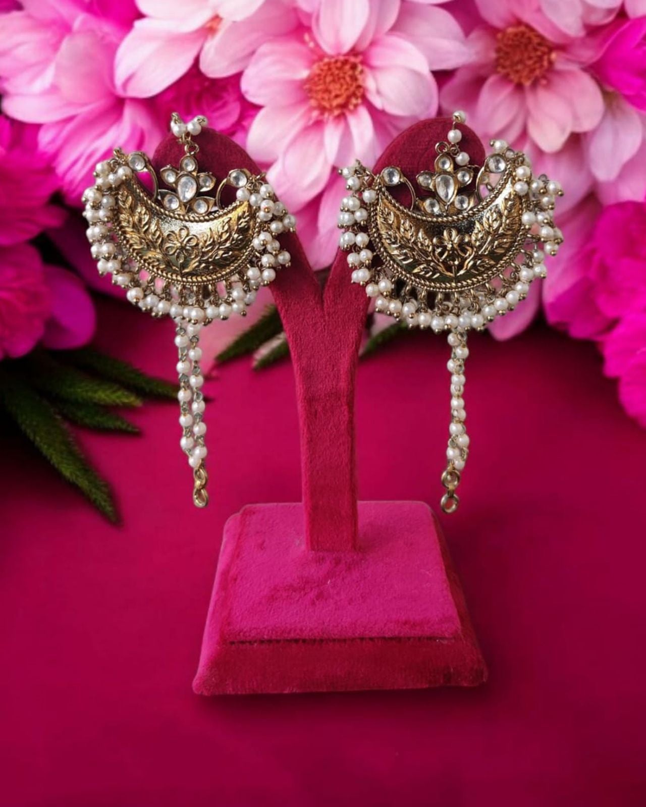 Pearl Drop Earrings with Sahara