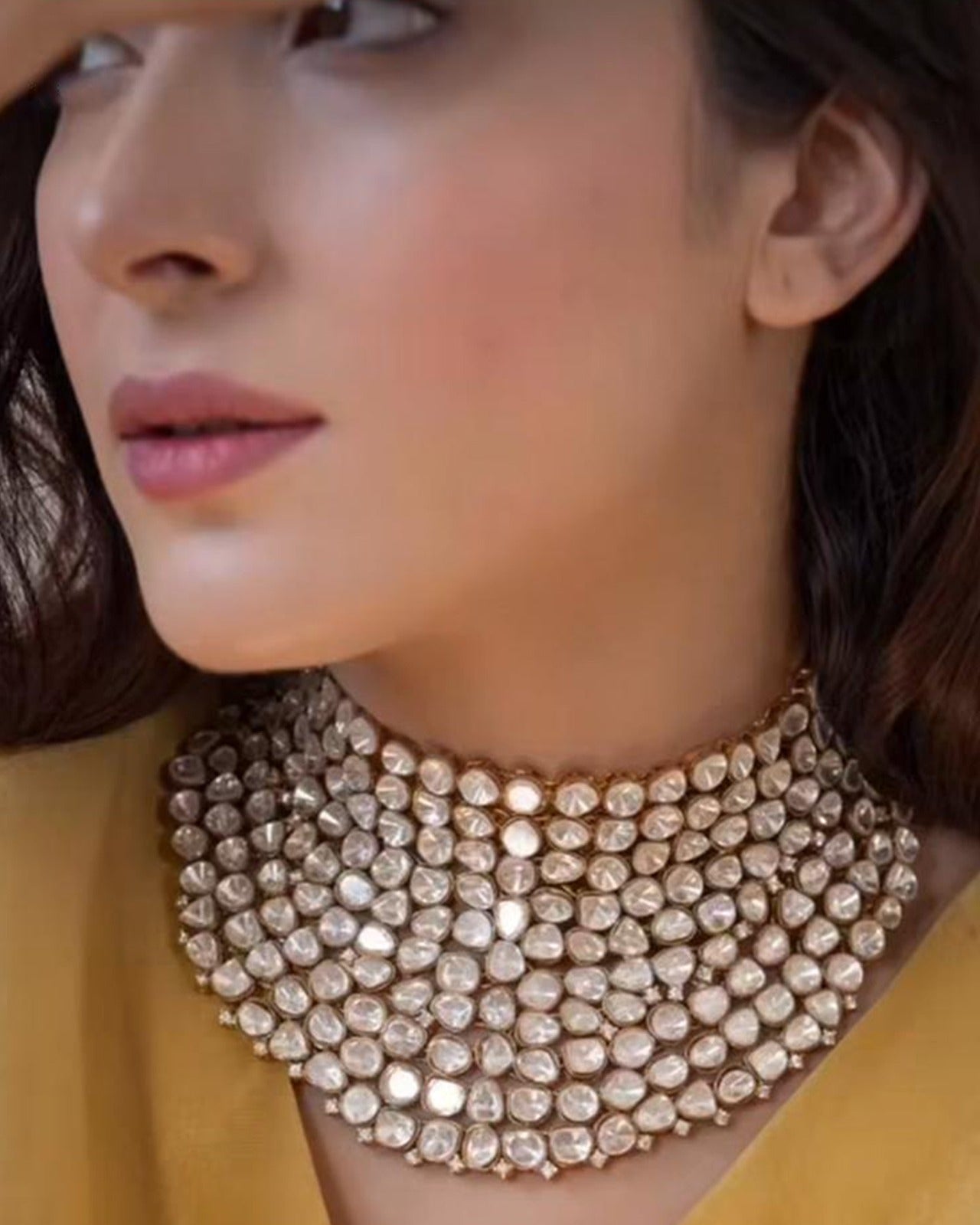 Victorian polki Bridal Necklace Set