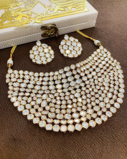 Victorian polki Bridal Necklace Set