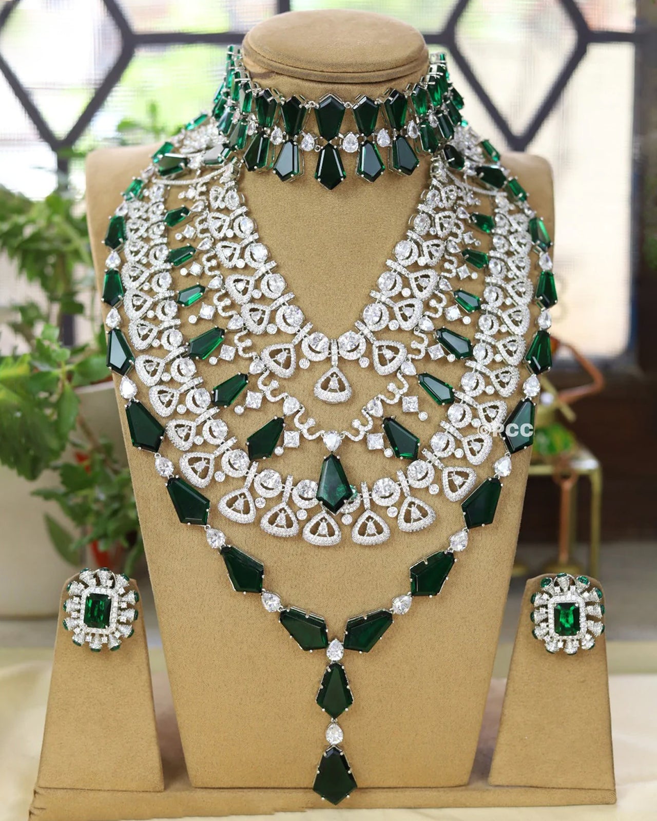 Kiara Inspired Emerald Set