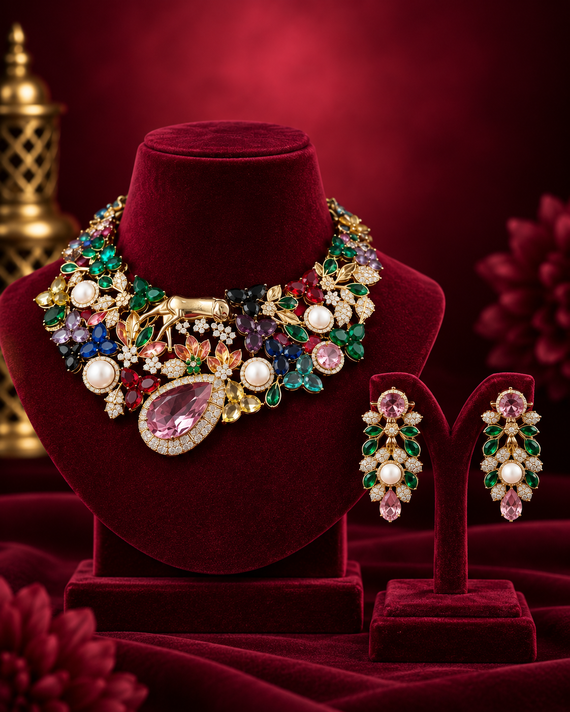 Meher Multicolour Statement Set