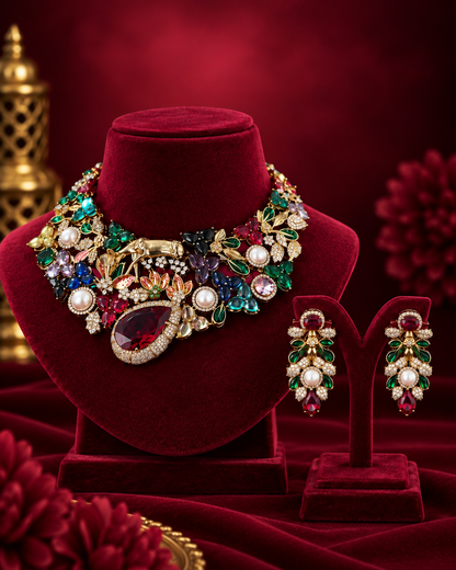 Meher Multicolour Statement Set