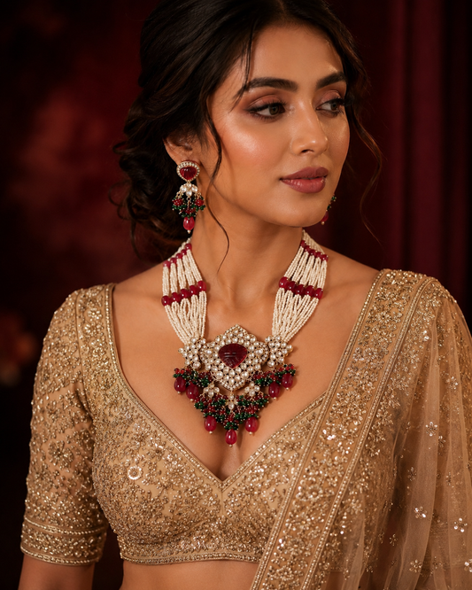 Pearl Red Beauty Necklace