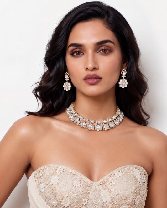 Polki Beauty necklace Set