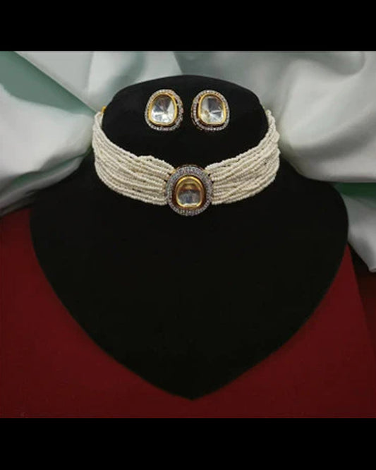 Real Brass Kundan Choker