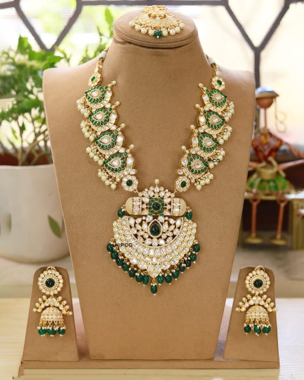 Regal Long Bridal Necklace