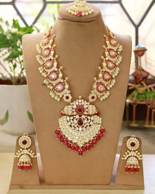 Regal Long Bridal Necklace