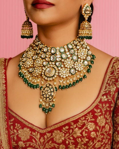 Royal Bridal Queen Necklace Set