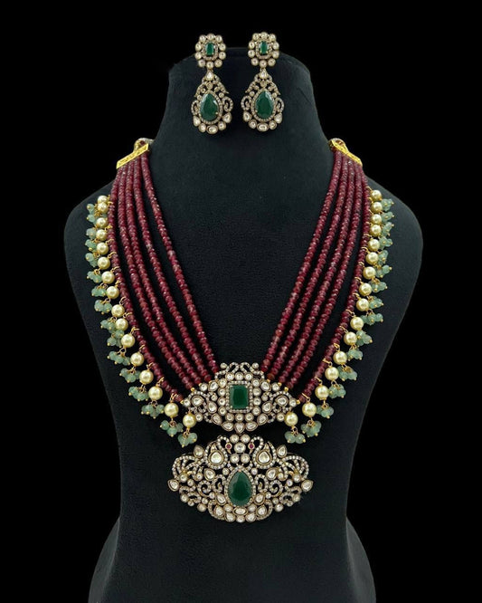 Moissanite Kundan Mala