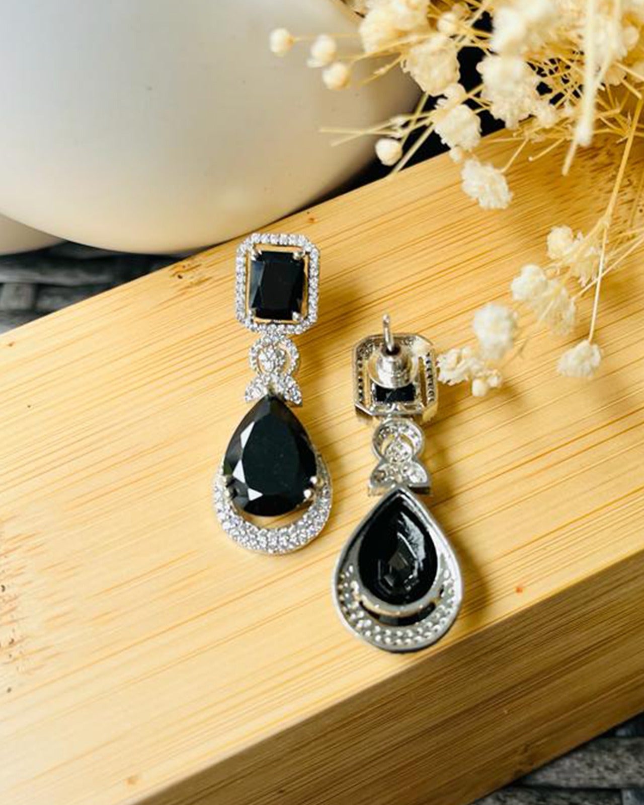 Black Diamond Earrings 
