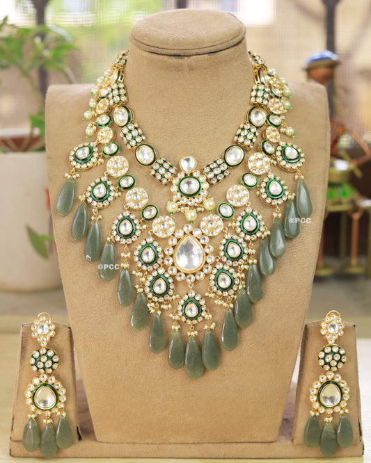 Exclusive Green Maharani Set