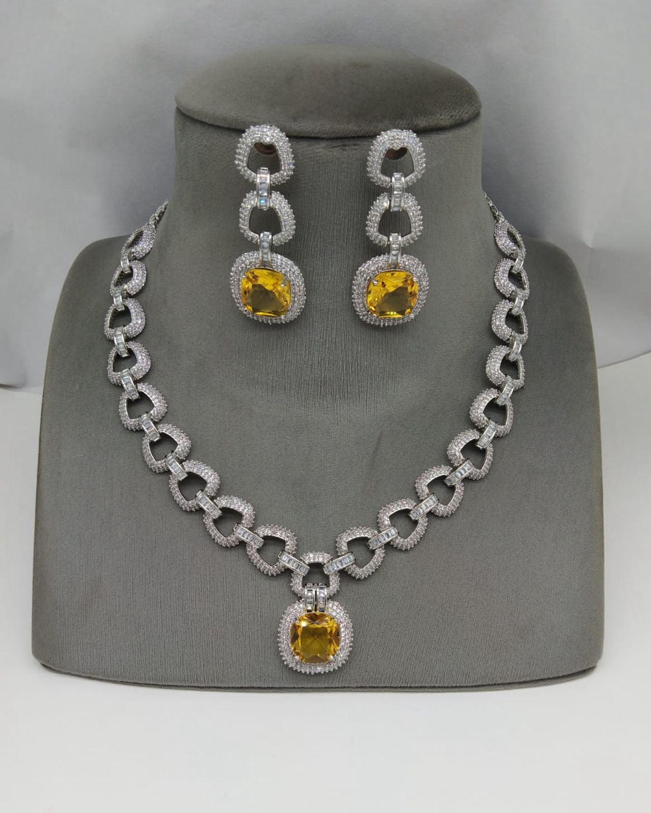 Silver Designer  Necklace Set