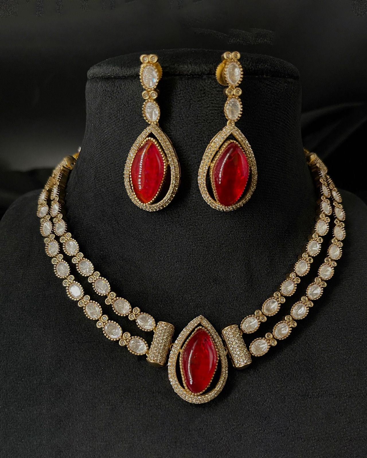 Statement  Polki Kundan Necklace