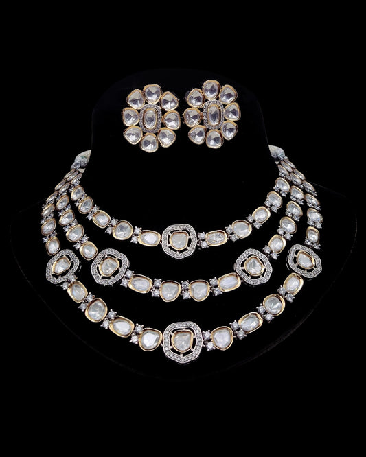 3 Layer Kundan Necklace