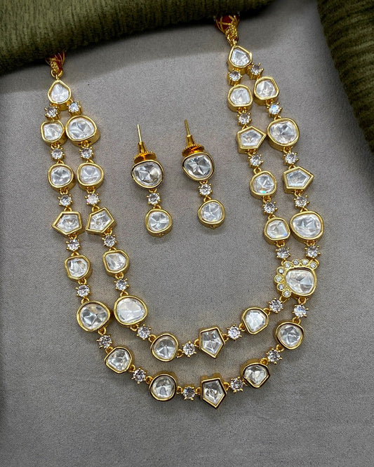 2 Layers Kundan Necklace