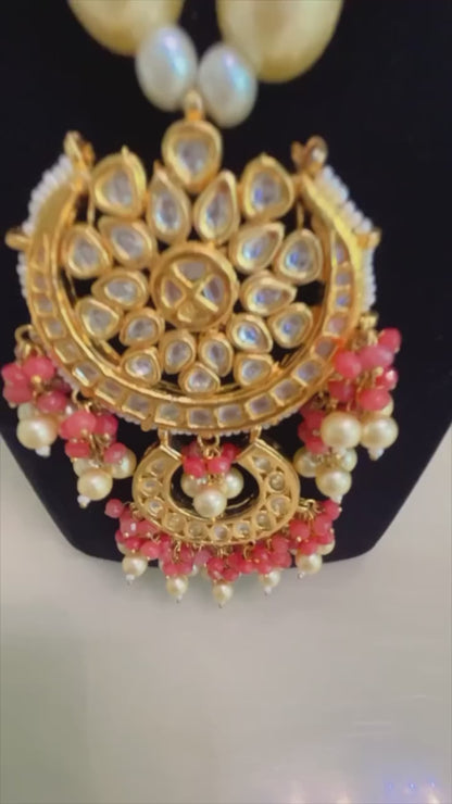 Beaded Necklace and Earrings Set