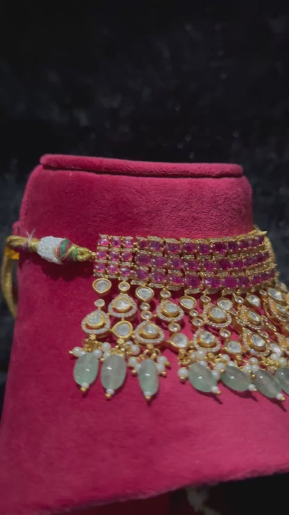 Kundan Beauty Bridal Necklace Set