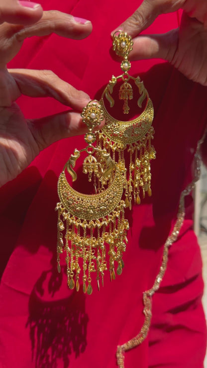 Kareena Inspired Long Golden Earrings