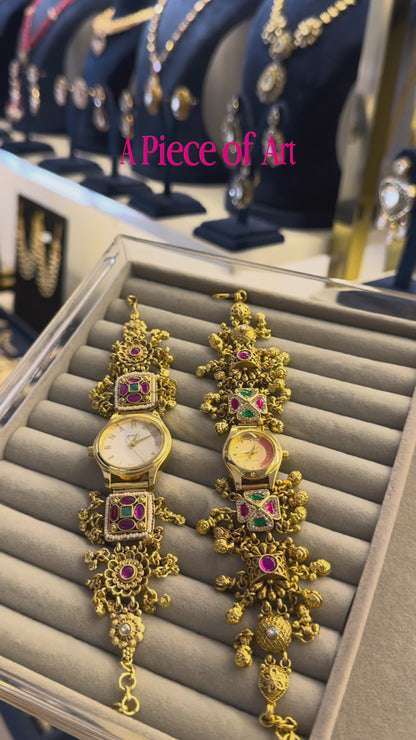 Kundan Designer Heritage Watch