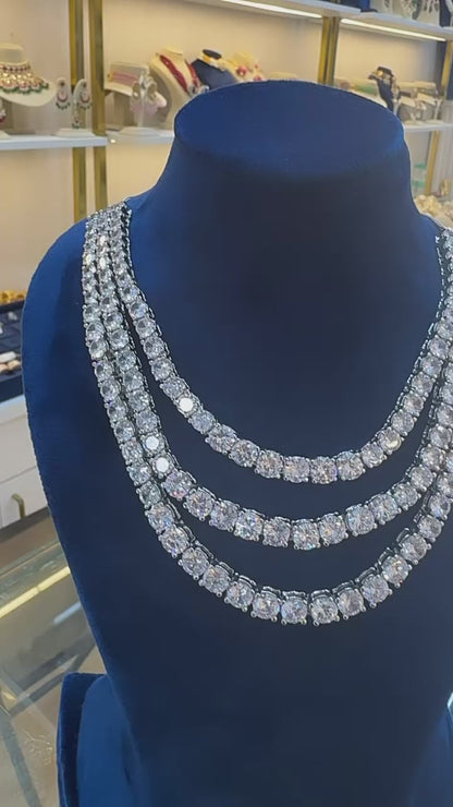 Layered Diamond Necklace Set