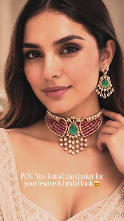 Ruby Royale Statement Set