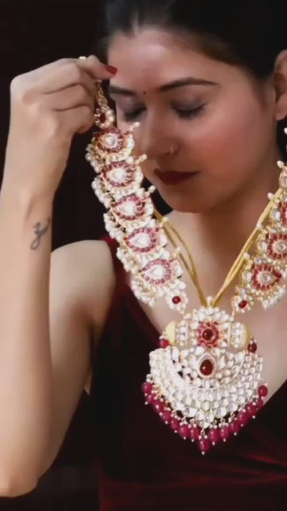 Regal Long Bridal Necklace
