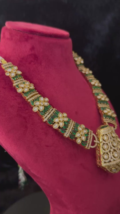 Traditional Kundan Polki Necklace Set