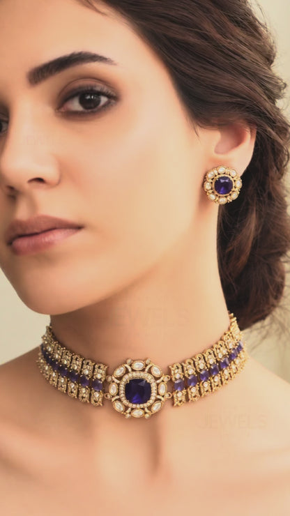 Royal Purple Choker Set