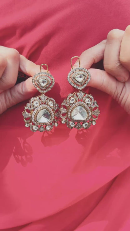 Kundan Earrings Set