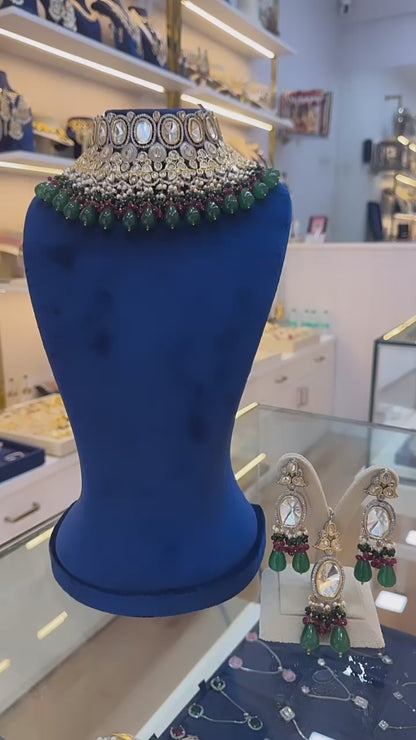 Bridal Polki Necklace Set