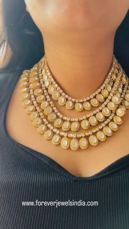 Sparkling Necklace and Earring Set