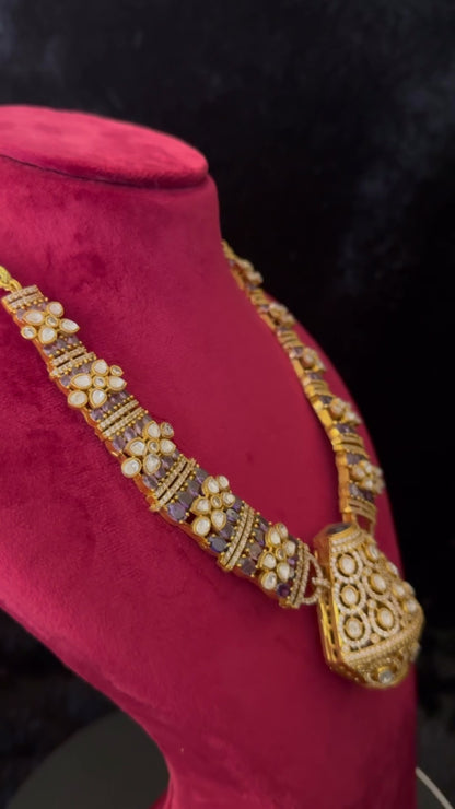 Traditional Kundan Polki Necklace Set