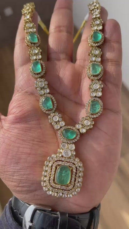 Statement Moissanite Polki Set