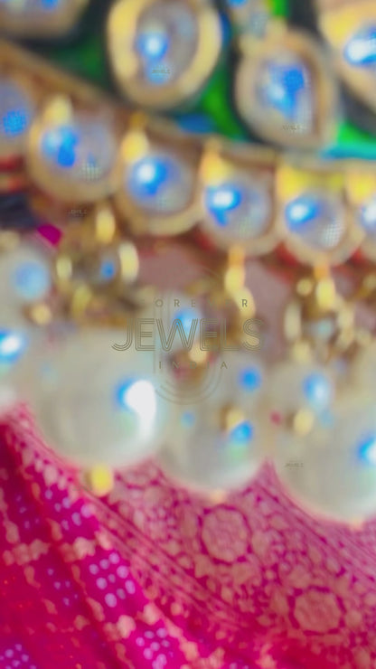 Kundan Choker & Layered Necklace Set