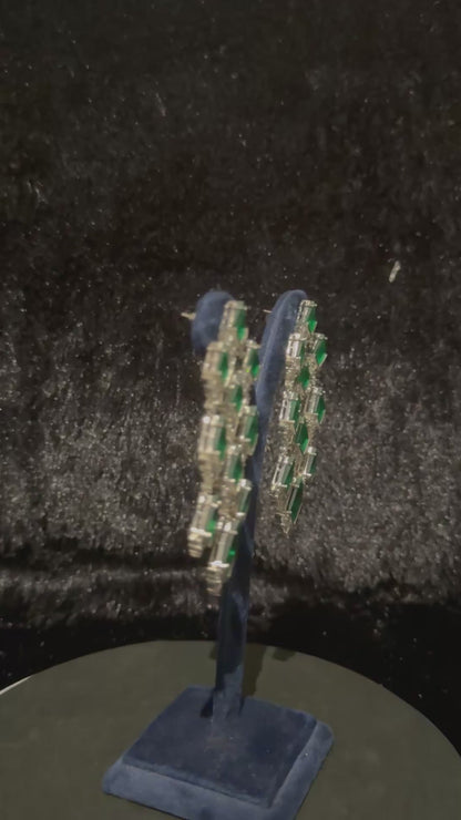 Emerald Diamond Earrings