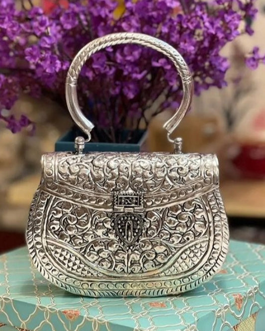 Royal Metal Clutch Bag