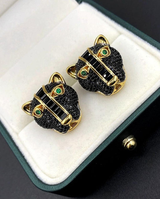Panther Cubic Zirconia Earrings
