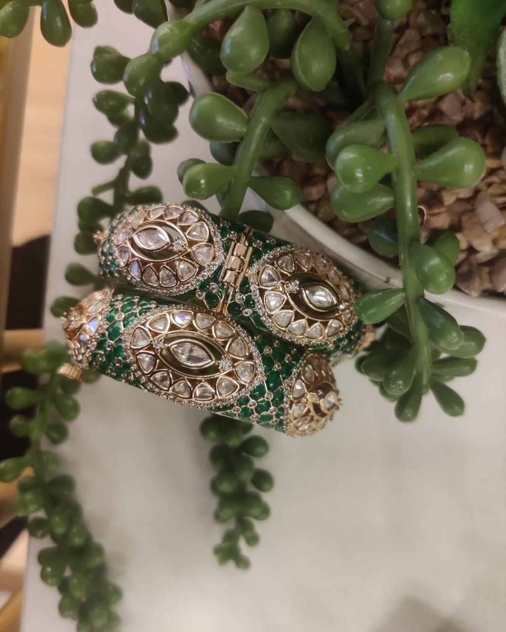 Kundan Polki Bangles