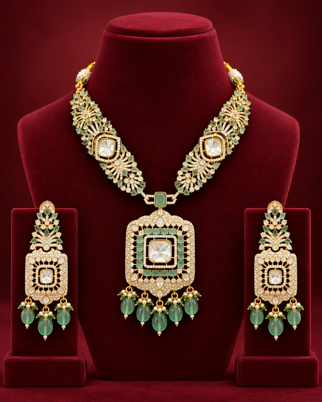 Bridal Kundan Grand Necklace Set