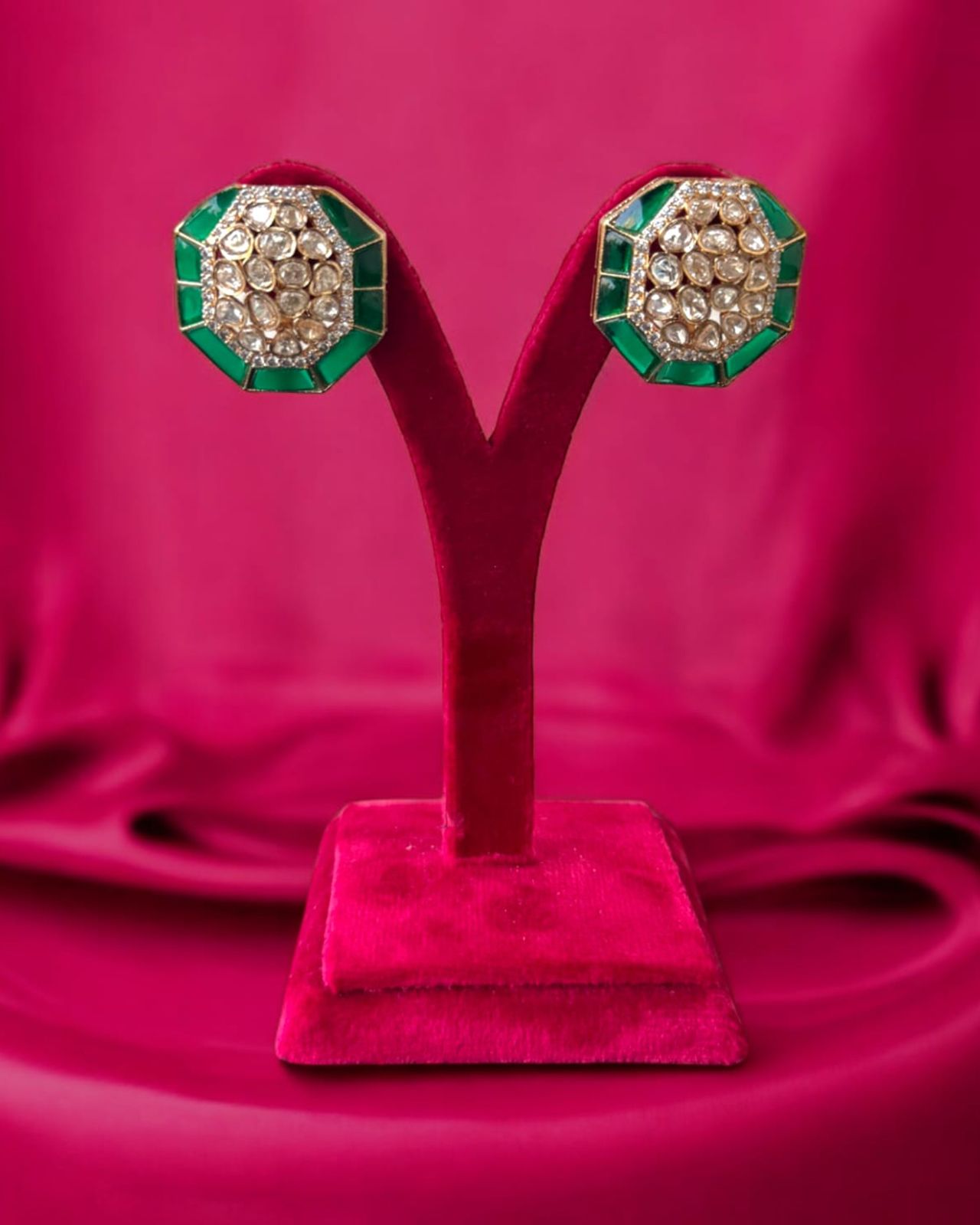 Emerald Studs Earrings
