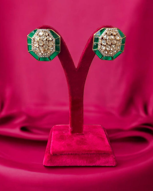 Emerald Studs Earrings