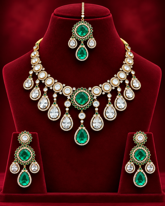 Polki Drop Exclusive Necklace Set