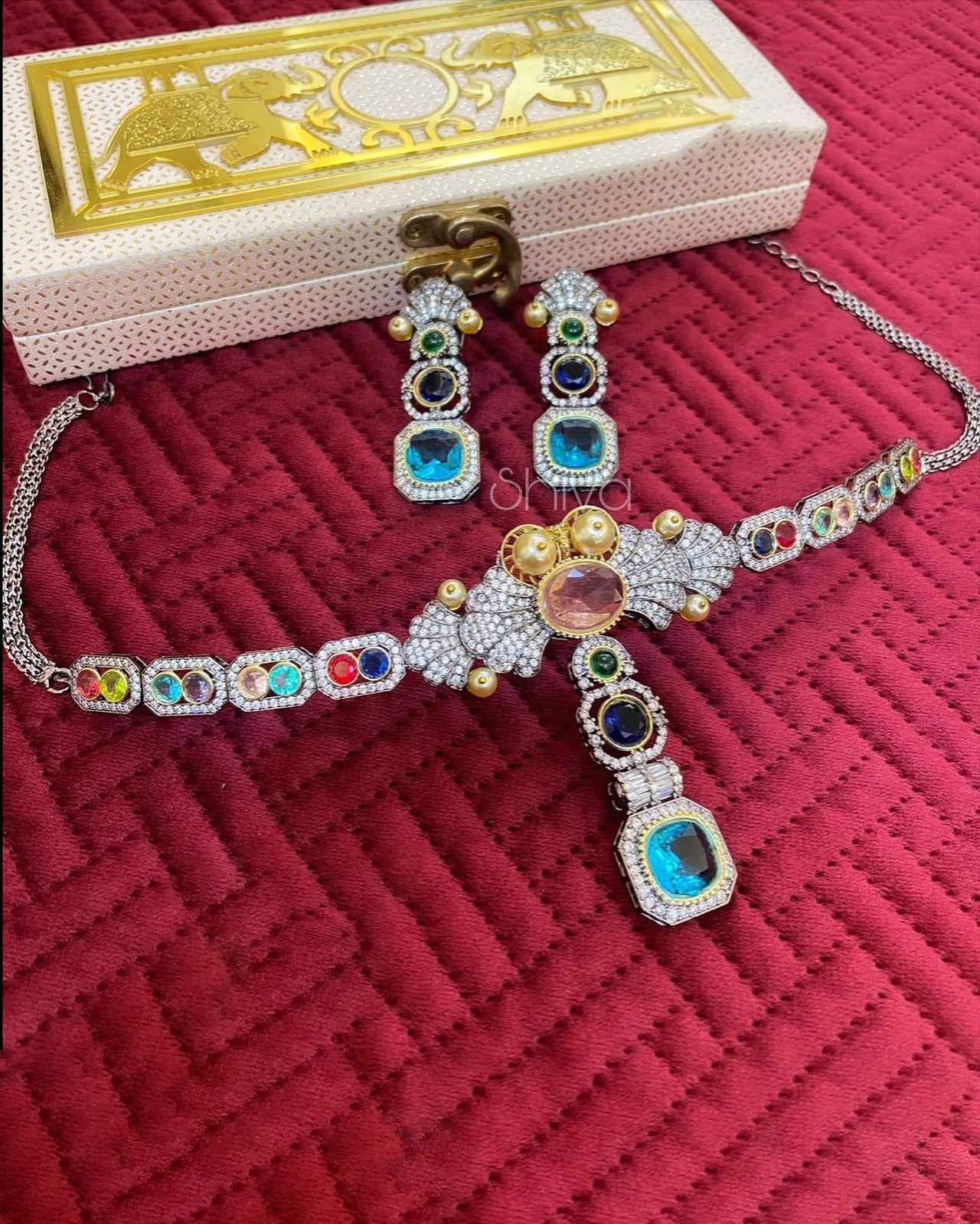 Alia inspired Multicolor Mathapathi