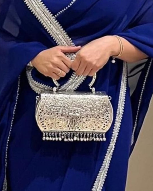 Trendy Metal Clutch Bag