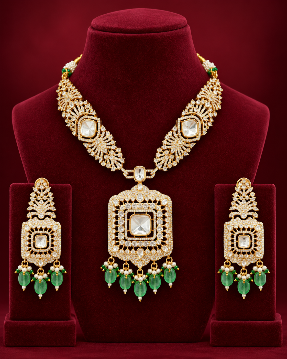 Bridal Kundan Grand Necklace Set